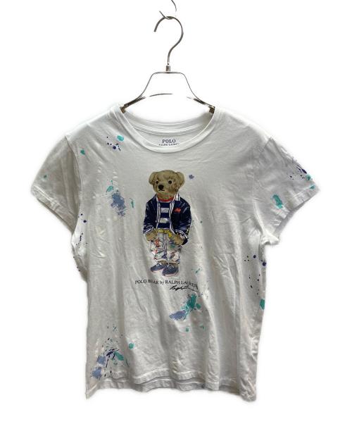 POLO RALPH LAUREN（ポロ・ラルフローレン）POLO RALPH LAUREN (ポロ・ラルフローレン) ポロベア半袖カットソー ホワイト サイズ:Мの古着・服飾アイテム