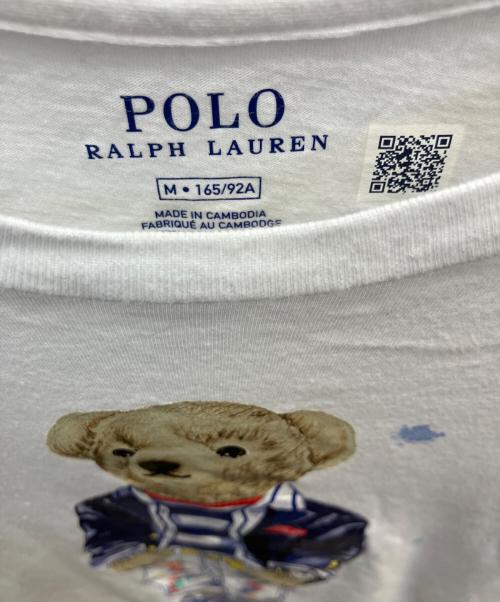 POLO RALPH LAUREN（ポロ・ラルフローレン）POLO RALPH LAUREN (ポロ・ラルフローレン) ポロベア半袖カットソー ホワイト サイズ:Мの古着・服飾アイテム