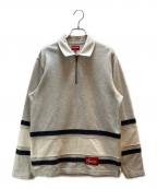 SUPREMEシュプリーム）の古着「Half Zip Rugby」｜アッシュグレー