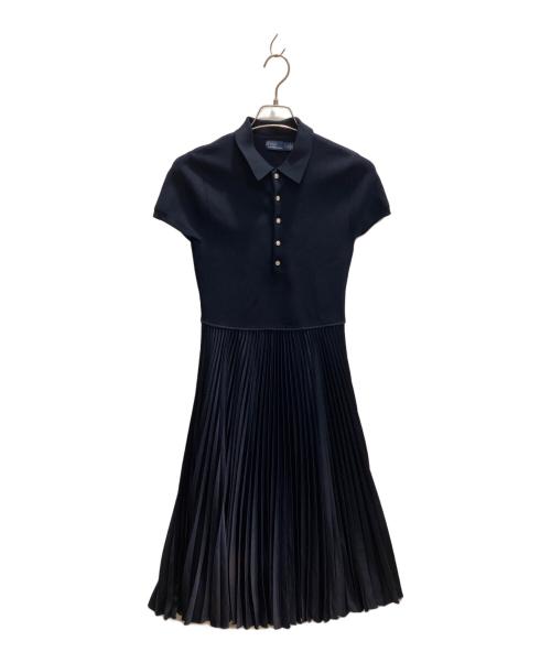 POLO RALPH LAUREN（ポロ・ラルフローレン）POLO RALPH LAUREN (ポロ・ラルフローレン) 半袖ワンピース ネイビー サイズ:Мの古着・服飾アイテム