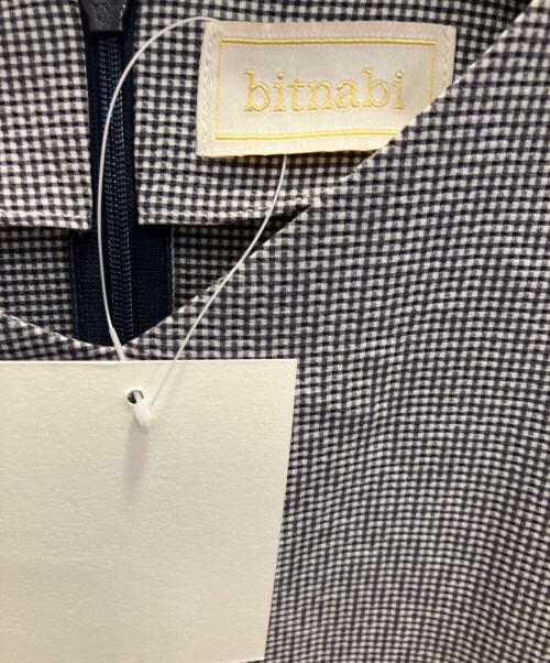 bitnabi（ビットナビ）bitnabi (ビットナビ) ブラウス ブラック×ホワイト サイズ:表記無の古着・服飾アイテム
