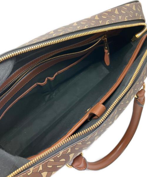 BURBERRY（バーバリー）BURBERRY (バーバリー) TBモノグラム2wayブリーフバッグ ブラウン×ベージュの古着・服飾アイテム