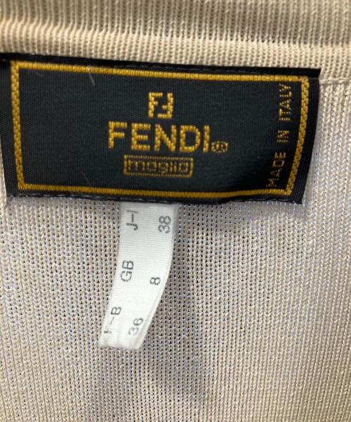 FENDI（フェンディ）FENDI (フェンディ) 半袖ワンピース ベージュ サイズ:38の古着・服飾アイテム