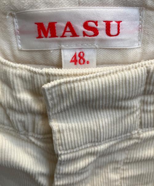 masu（エムエーエスユー）masu (エムエーエスユー) M.B.C. MEMORIAL PANTS アイボリー サイズ:48の古着・服飾アイテム