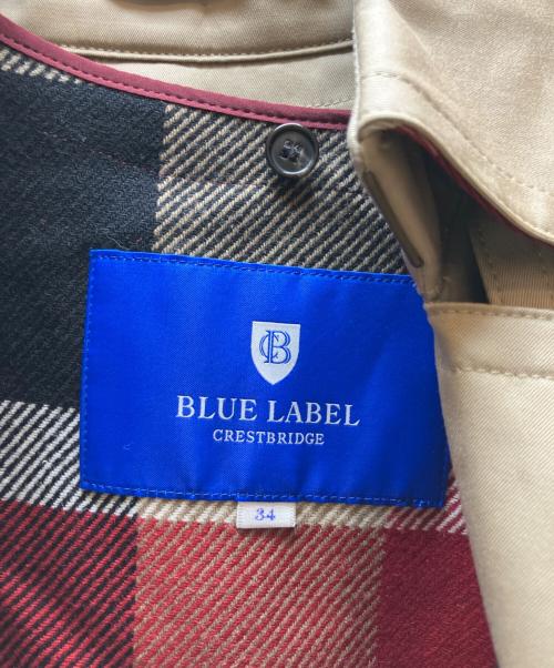 BLUE LABEL CRESTBRIDGE（ブルーレーベルクレストブリッジ）BLUE LABEL CRESTBRIDGE (ブルーレーベルクレストブリッジ) ライナー付トレンチコート ブラウン サイズ:34の古着・服飾アイテム