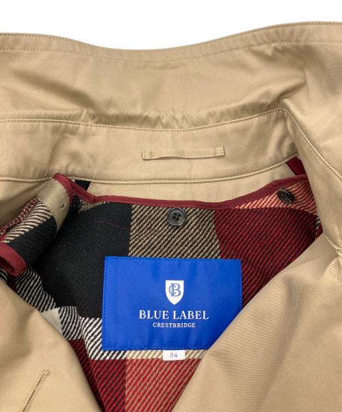 BLUE LABEL CRESTBRIDGE（ブルーレーベルクレストブリッジ）BLUE LABEL CRESTBRIDGE (ブルーレーベルクレストブリッジ) ライナー付トレンチコート ブラウン サイズ:34の古着・服飾アイテム
