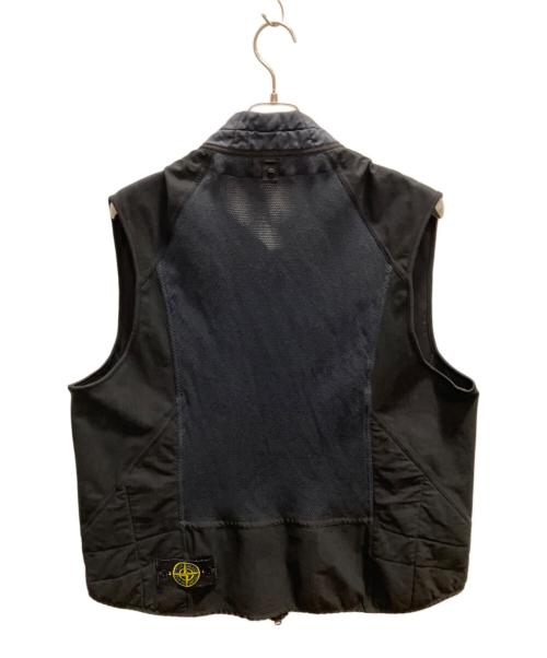 STONE ISLAND（ストーンアイランド）STONE ISLAND (ストーンアイランド) ナイロンベスト ブラック サイズ:3XLの古着・服飾アイテム