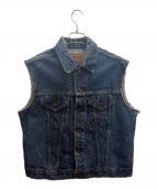 LEVI'Sリーバイス）の古着「カットオフデニムベスト」｜ブルー