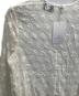 中古・古着 UNITED ARROWS (ユナイテッドアローズ) シアーラメジャガードブラウス ホワイト サイズ:フリー：7000円