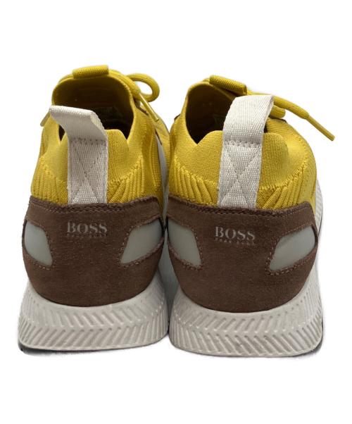 HUGO BOSS（ヒューゴ ボス）HUGO BOSS (ヒューゴ ボス) Runn knst1ローカットスニーカー イエロー サイズ:SIZE 26cmの古着・服飾アイテム