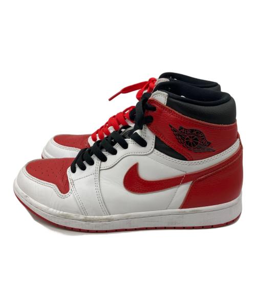 NIKE（ナイキ）NIKE (ナイキ) Jordan 1 High Heritageハイカットスニーカー ホワイト×レッド サイズ:SIZE 27cmの古着・服飾アイテム