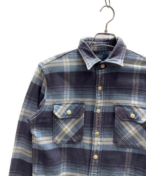 POLO RALPH LAUREN（ポロ・ラルフローレン）POLO RALPH LAUREN (ポロ・ラルフローレン) 長袖シャツ ブルー サイズ:Ｓの古着・服飾アイテム