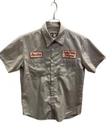 WACKO MARIA（ワコマリア）の古着「半袖シャツ　スカル刺繍」｜グレー