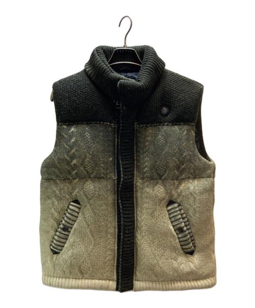 DIESEL（ディーゼル）DIESEL (ディーゼル) ダウンベスト グリーン サイズ:Ｌの古着・服飾アイテム