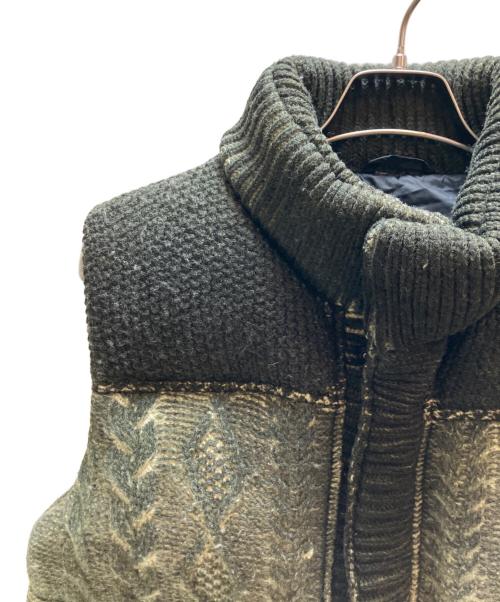 DIESEL（ディーゼル）DIESEL (ディーゼル) ダウンベスト グリーン サイズ:Ｌの古着・服飾アイテム