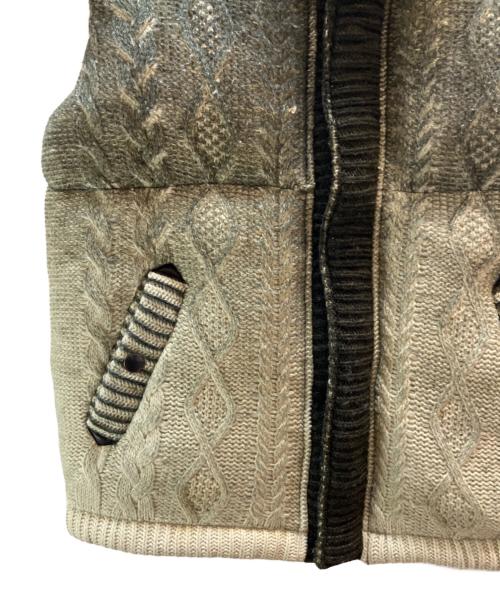 DIESEL（ディーゼル）DIESEL (ディーゼル) ダウンベスト グリーン サイズ:Ｌの古着・服飾アイテム