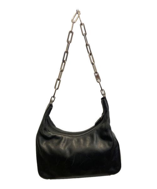 GUCCI（グッチ）GUCCI (グッチ) チェーンショルダーバッグ ブラックの古着・服飾アイテム