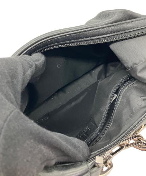 GUCCI（グッチ）GUCCI (グッチ) チェーンショルダーバッグ ブラックの古着・服飾アイテム
