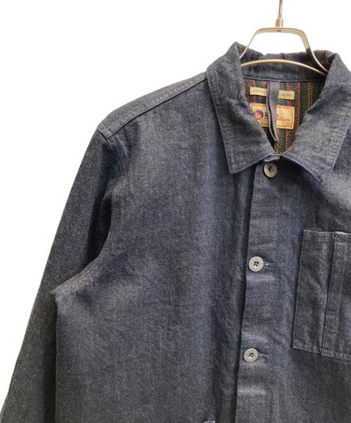 NIGEL CABOURN LYBRO（ナイジェルケーボン ライブロ）NIGEL CABOURN LYBRO (ナイジェルケーボン ライブロ) JK01 CHORE COAT DENIM インディゴ サイズ:48の古着・服飾アイテム