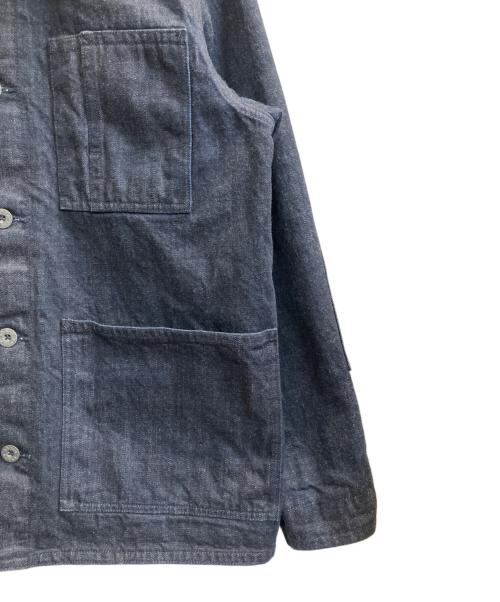 NIGEL CABOURN LYBRO（ナイジェルケーボン ライブロ）NIGEL CABOURN LYBRO (ナイジェルケーボン ライブロ) JK01 CHORE COAT DENIM インディゴ サイズ:48の古着・服飾アイテム