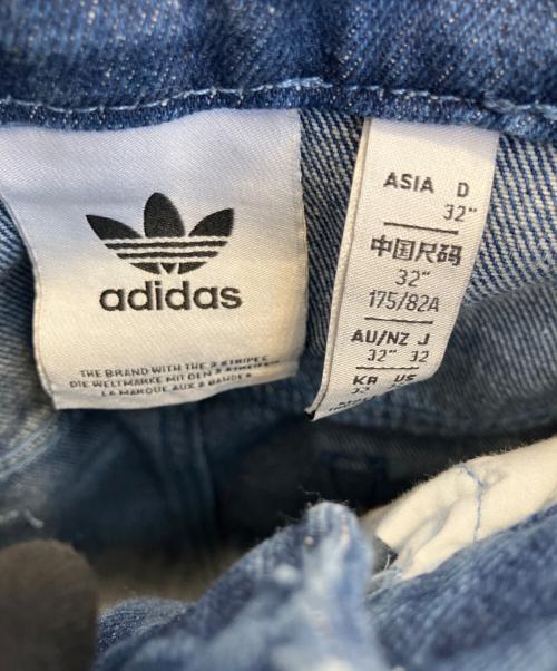 adidas（アディダス）adidas (アディダス) デニム ファイヤーバードパンツ ブルー サイズ:81cm (W32)の古着・服飾アイテム