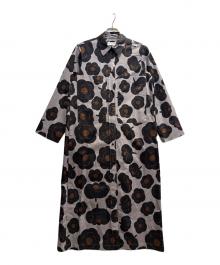 marimekko（マリメッコ）の古着「Molla Tumma/Dress」｜パープル×ブラック