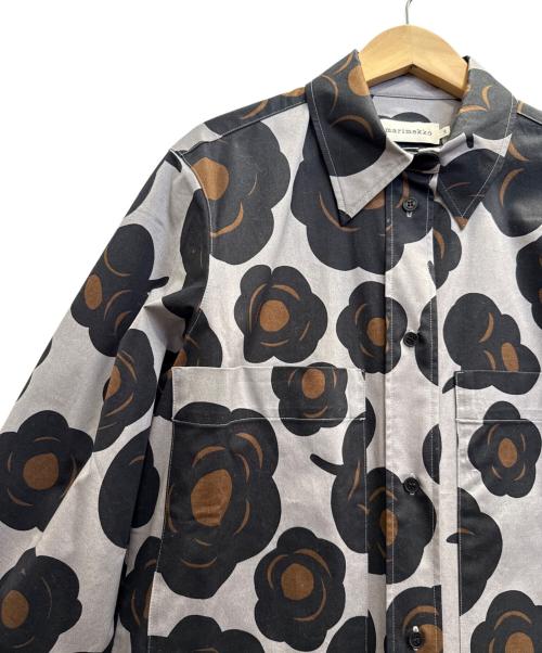 marimekko（マリメッコ）marimekko (マリメッコ) Molla Tumma/Dress パープル×ブラック サイズ:38の古着・服飾アイテム