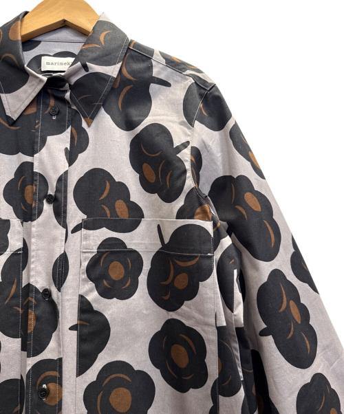 marimekko（マリメッコ）marimekko (マリメッコ) Molla Tumma/Dress パープル×ブラック サイズ:38の古着・服飾アイテム