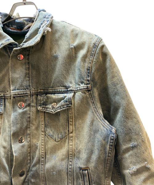 AMIRI（アミリ）AMIRI (アミリ) REVERSIBLE TRUCKER BOMBER ブルー サイズ:36の古着・服飾アイテム