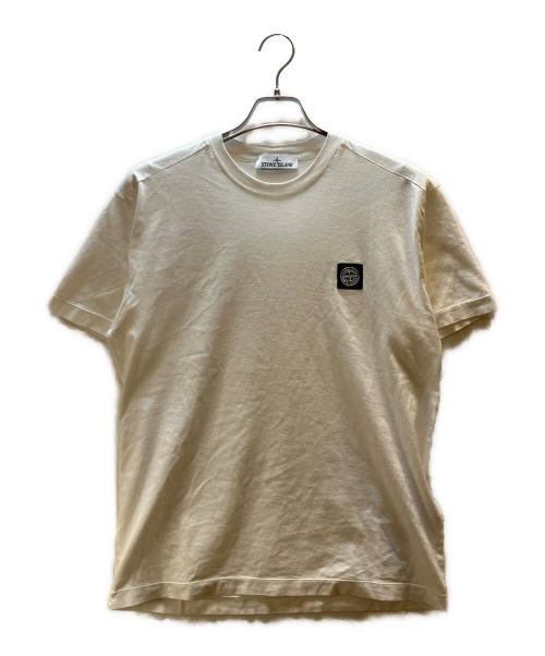 STONE ISLAND（ストーンアイランド）STONE ISLAND (ストーンアイランド) スリムフィット ショートスリーブ Tシャツ Compassパッチ ホワイト サイズ:表記無の古着・服飾アイテム