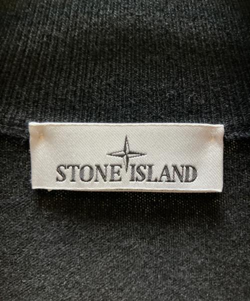 STONE ISLAND（ストーンアイランド）STONE ISLAND (ストーンアイランド) ウールハーフジップセーター ブラック サイズ:Ｌの古着・服飾アイテム