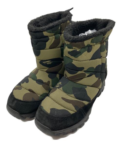 A BATHING APE（アベイシングエイプ）A BATHING APE (アベイシングエイプ) ボアブーツ ブラック サイズ:SIZE 27cmの古着・服飾アイテム