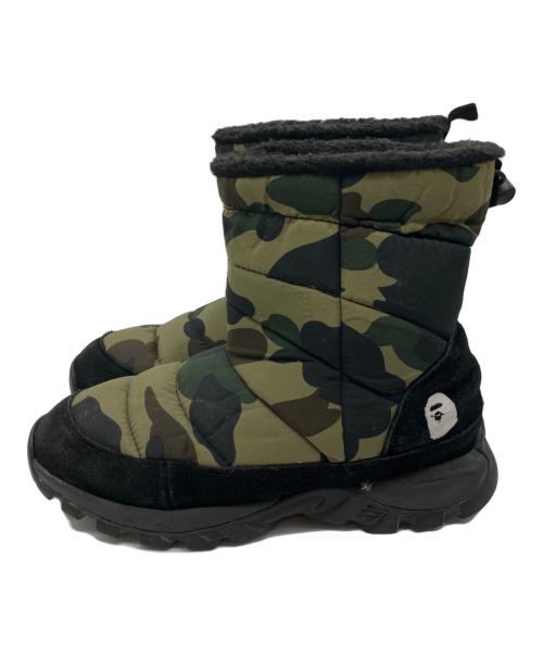 A BATHING APE（アベイシングエイプ）A BATHING APE (アベイシングエイプ) ボアブーツ ブラック サイズ:SIZE 27cmの古着・服飾アイテム