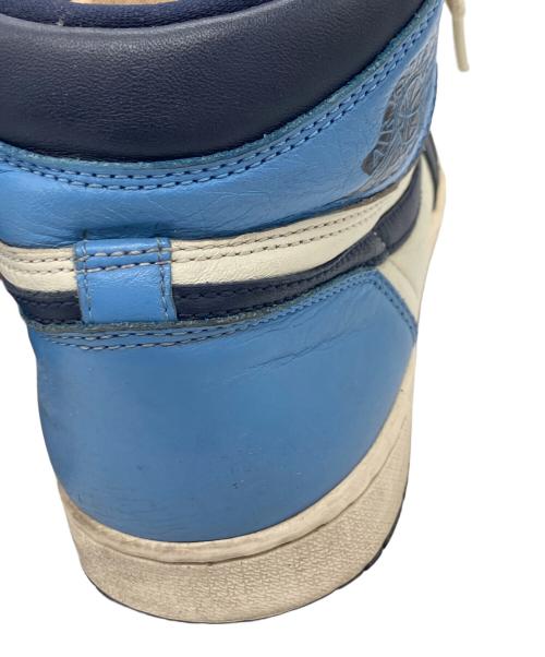 NIKE（ナイキ）NIKE (ナイキ) Air Jordan 1 Retro High OG ブルー×ホワイト サイズ:27の古着・服飾アイテム