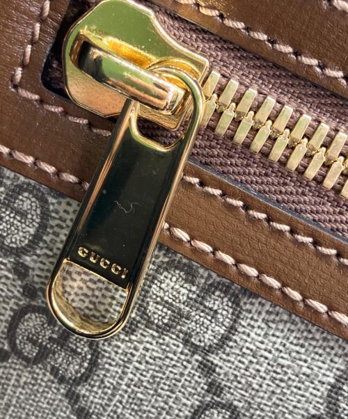 GUCCI（グッチ）GUCCI (グッチ) GGスプリームショルダーバッグ ブラウン×グレーの古着・服飾アイテム
