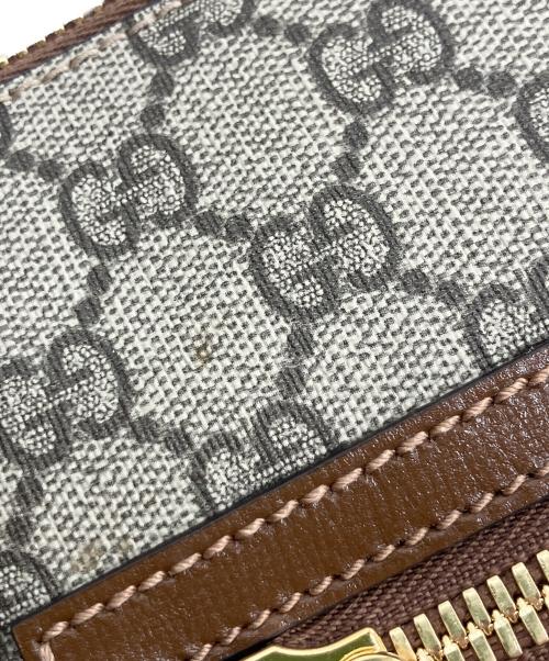 GUCCI（グッチ）GUCCI (グッチ) GGスプリームショルダーバッグ ブラウン×グレーの古着・服飾アイテム