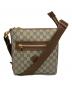 GUCCI（グッチ）の古着「GGスプリームショルダーバッグ」｜ブラウン×グレー