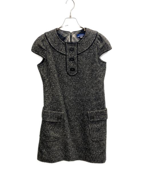 BURBERRY BLUE LABEL（バーバリー ブルー レーベル）BURBERRY BLUE LABEL (バーバリー ブルー レーベル) ノースリーブワンピース グレー サイズ:38の古着・服飾アイテム