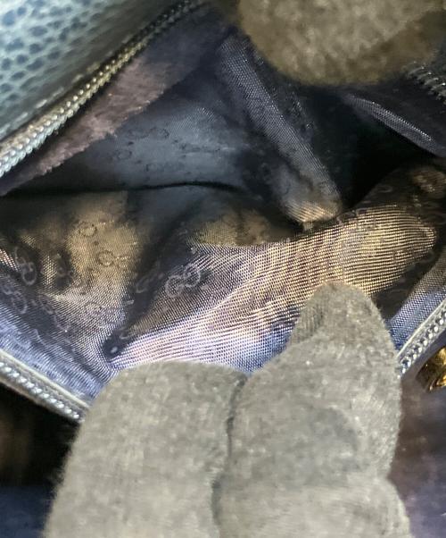 GUCCI（グッチ）GUCCI (グッチ) OLD GUCCIショルダーバッグ ブルーの古着・服飾アイテム