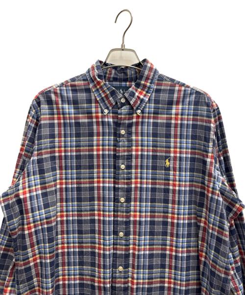 RALPH LAUREN（ラルフローレン）RALPH LAUREN (ラルフローレン) 長袖チェックシャツ ブルー サイズ:XLの古着・服飾アイテム