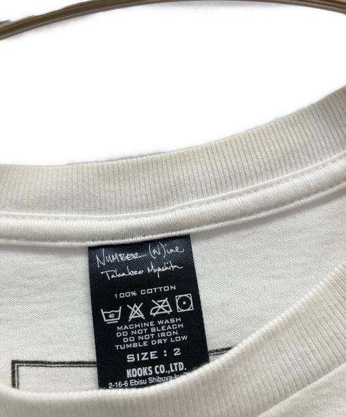 NUMBER (N)INE（ナンバーナイン）NUMBER (N)INE (ナンバーナイン) 半袖カットソー ホワイト サイズ:2の古着・服飾アイテム