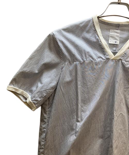 NUMBER (N)INE（ナンバーナイン）NUMBER (N)INE (ナンバーナイン) 半袖カットソー ブルー×ホワイト サイズ:3の古着・服飾アイテム