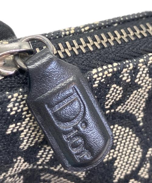 Christian Dior（クリスチャン ディオール）Christian Dior (クリスチャン ディオール) トロッター　サドルバッグ ブラック×ベージュの古着・服飾アイテム