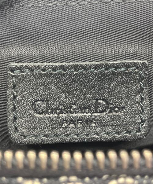 Christian Dior（クリスチャン ディオール）Christian Dior (クリスチャン ディオール) トロッター　サドルバッグ ブラック×ベージュの古着・服飾アイテム
