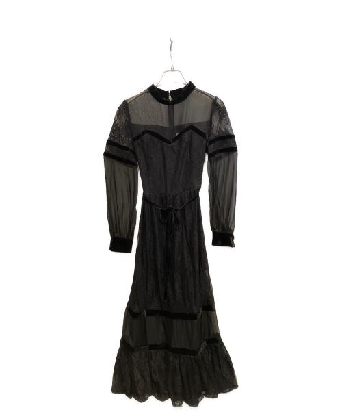 Ameri（アメリ）Ameri (アメリ) SHEER LACE DRESS ブラック サイズ:表記無の古着・服飾アイテム