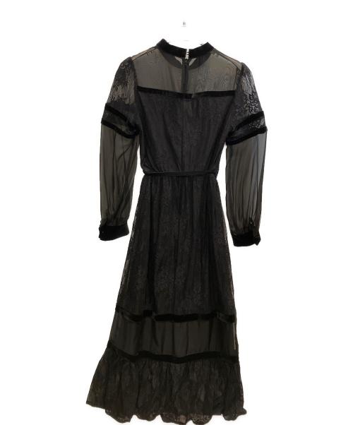 Ameri（アメリ）Ameri (アメリ) SHEER LACE DRESS ブラック サイズ:表記無の古着・服飾アイテム