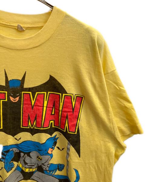 SCREEN STARS（スクリーンズスターズ）SCREEN STARS (スクリーンズスターズ) シングルステッチカットソー BATMAN イエロー サイズ:XLの古着・服飾アイテム