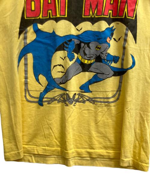 SCREEN STARS（スクリーンズスターズ）SCREEN STARS (スクリーンズスターズ) シングルステッチカットソー BATMAN イエロー サイズ:XLの古着・服飾アイテム