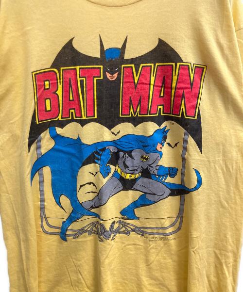 SCREEN STARS（スクリーンズスターズ）SCREEN STARS (スクリーンズスターズ) シングルステッチカットソー BATMAN イエロー サイズ:XLの古着・服飾アイテム