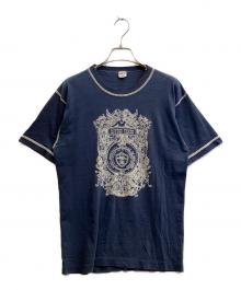 Champion（チャンピオン）の古着「70's カレッジプリント Tシャツ」｜ネイビー